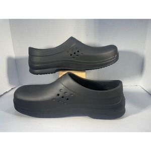 TredSafe Slip Resistant Work Clogs Unisex M7/W9 Chef Shoes Safety Black
